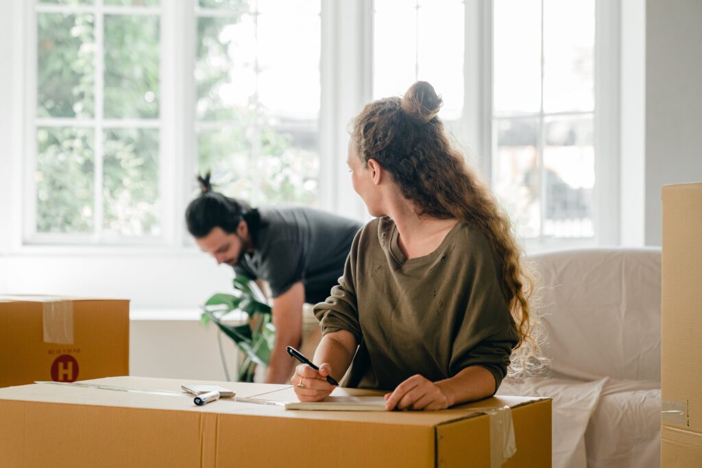 Packing and unpacking labor services and in-home assistance.